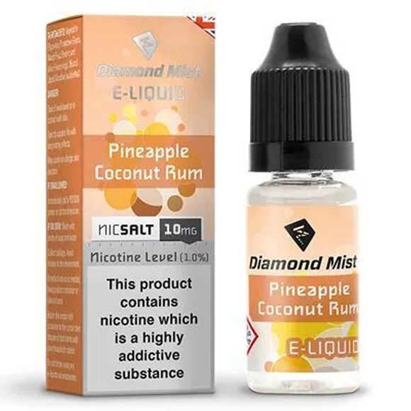 Diamond Mist Pineapple Coconut Rum Nic Salt